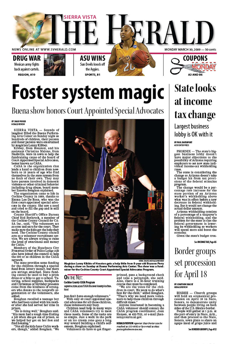 magic show front page news