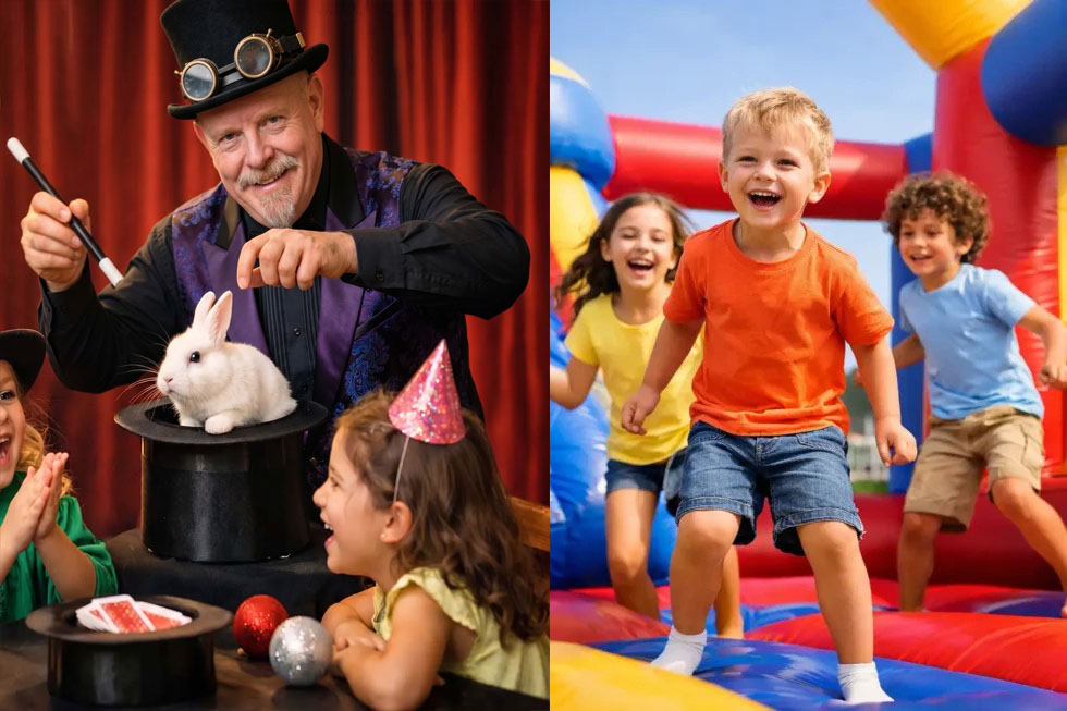 Magic Show vs Bounce House for Parties