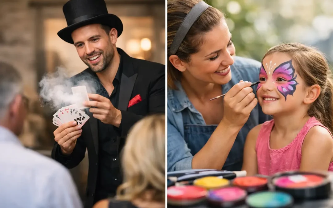 Interactive Magician vs Face Painter