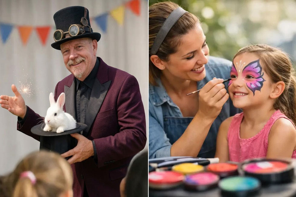 Interactive Magician vs Face Painter