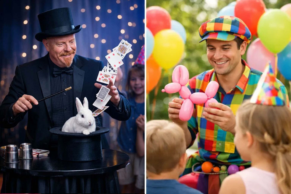 Magician vs Balloon Artist for Kids’ Parties