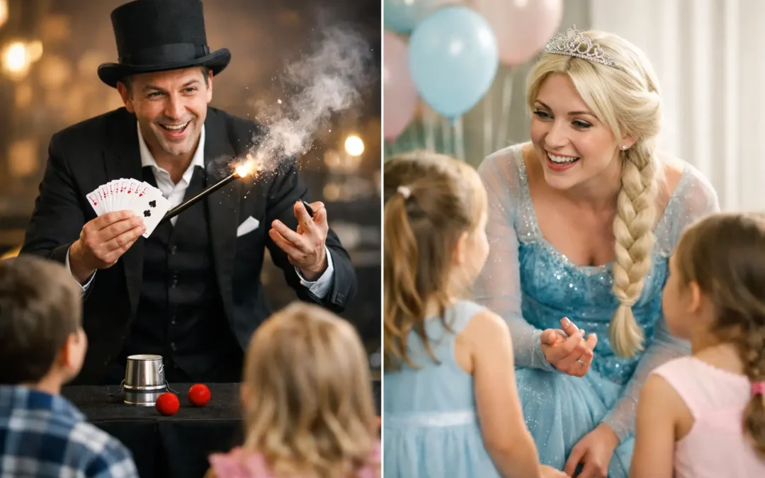 Live Magic Versus Character Visits for Parties